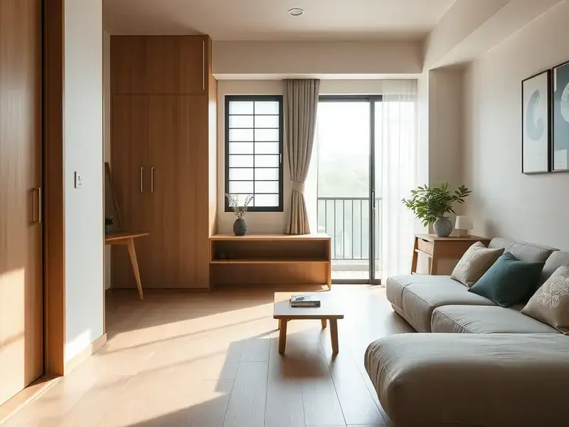 京都市のマンション住宅に施工したビニール床材