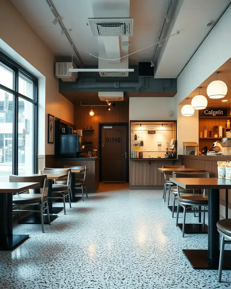 大阪・カフェ VCT施工事例
